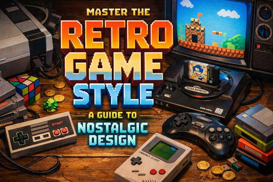 retro game style
