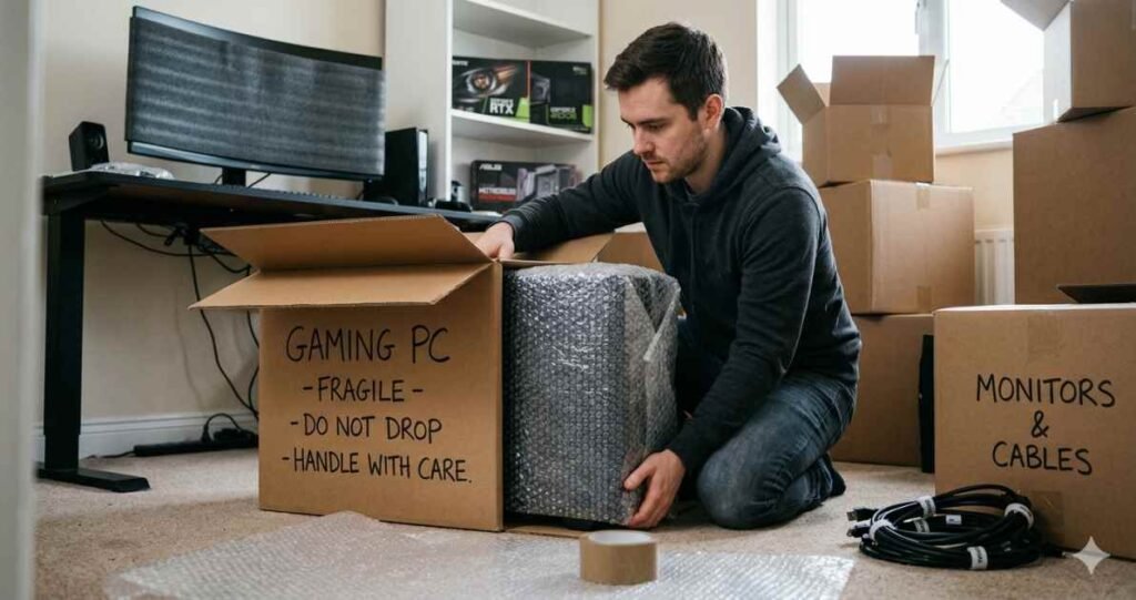 relocate without losing gaming setup eurogamersonline
