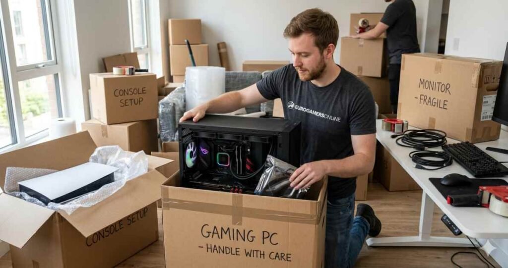 relocate without losing gaming setup eurogamersonline