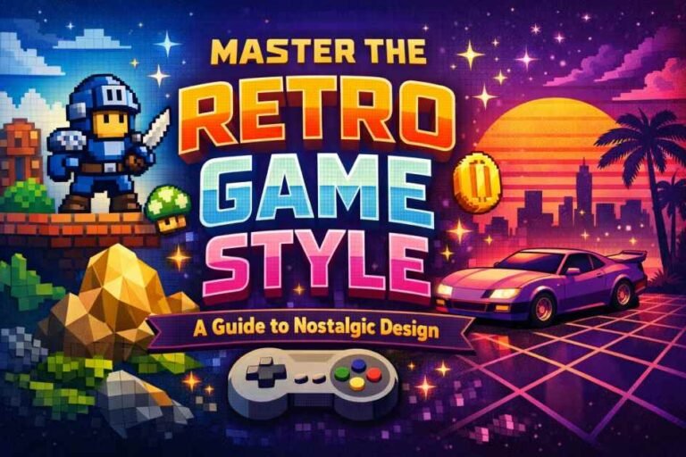 retro game style