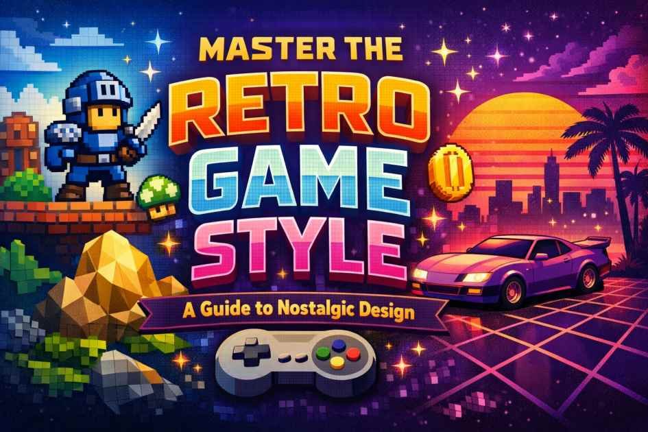 retro game style