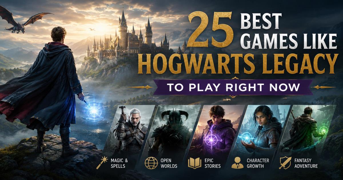 25 Best Games Like Hogwarts Legacy to Play Right Now